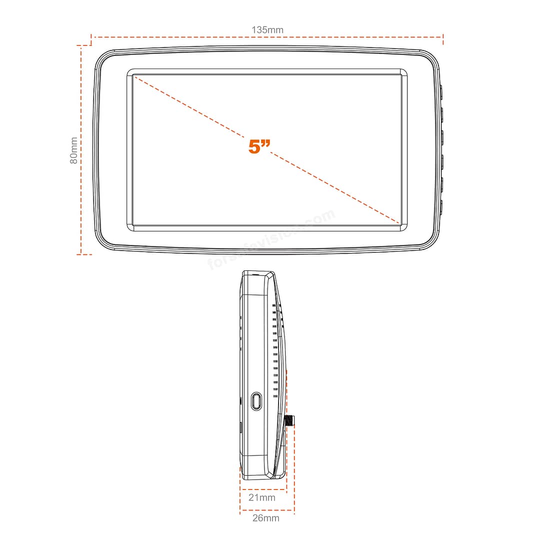 Wireless Backup Camera System | 5" Quad View Display