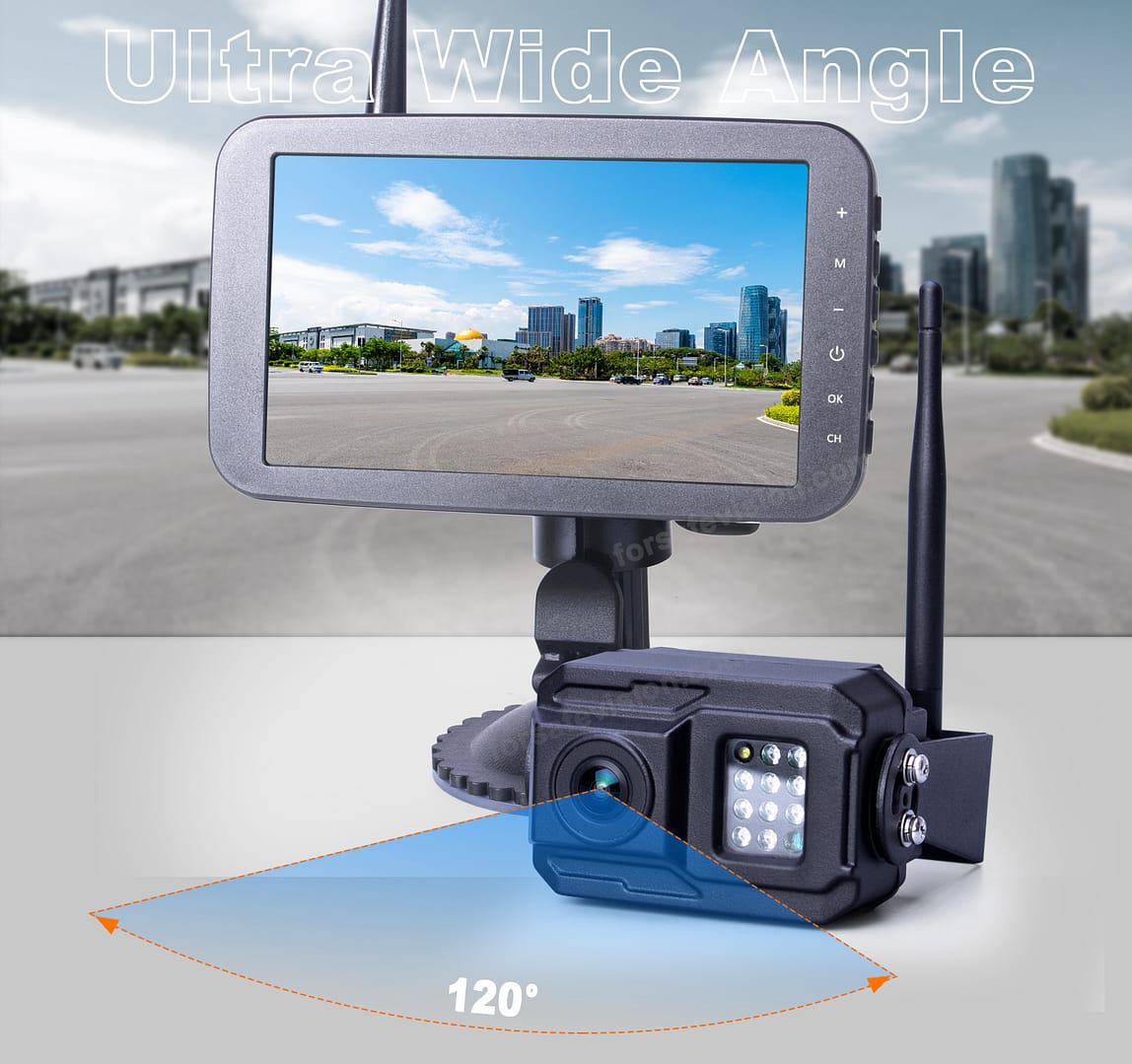 Wireless Backup Camera System | 5" Quad View Display